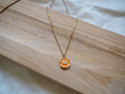 Collar de Acero Ojo Naranja